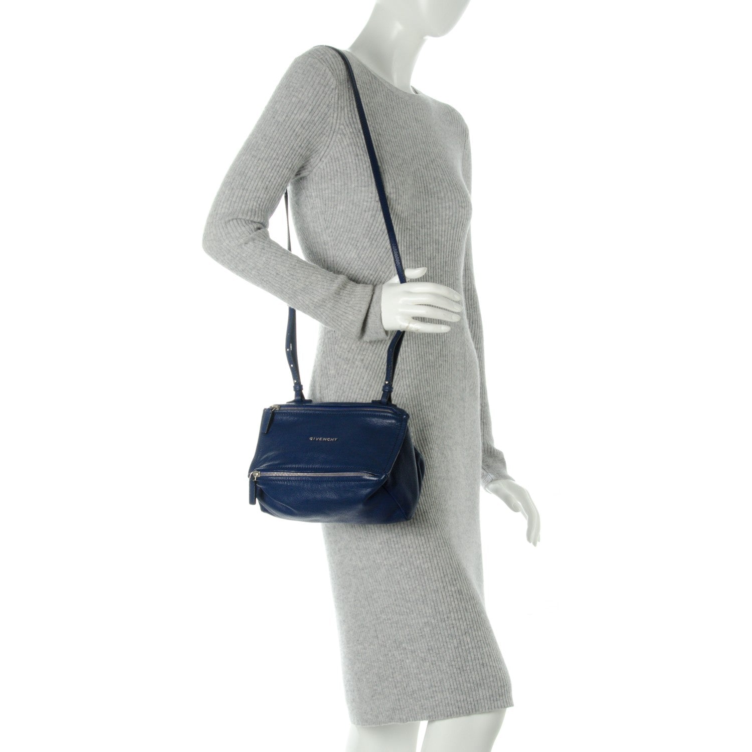 Givenchy Sugar Goatskin Mini Pandora Moroccan Blue 2 of 7