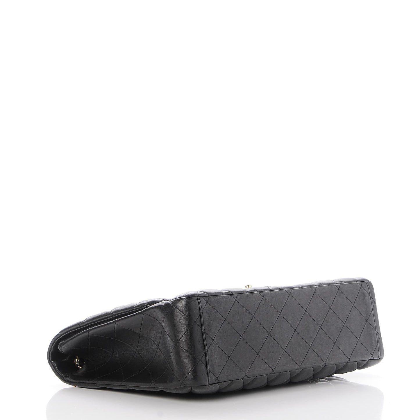 Lambskin Quilted Maxi Single Flap Black