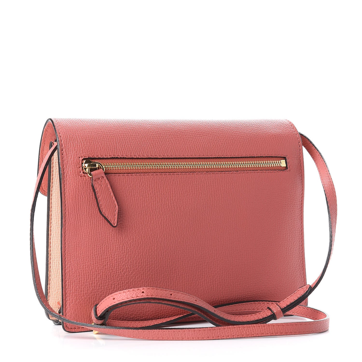 Burberry Derby Calfskin House Check Small Macken Crossbody Bag Copper Pink 3 of 11