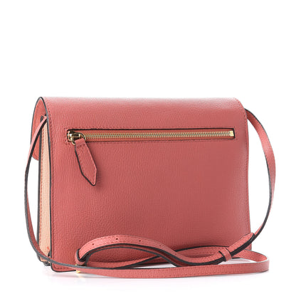 Burberry Derby Calfskin House Check Small Macken Crossbody Bag Copper Pink 3 of 11