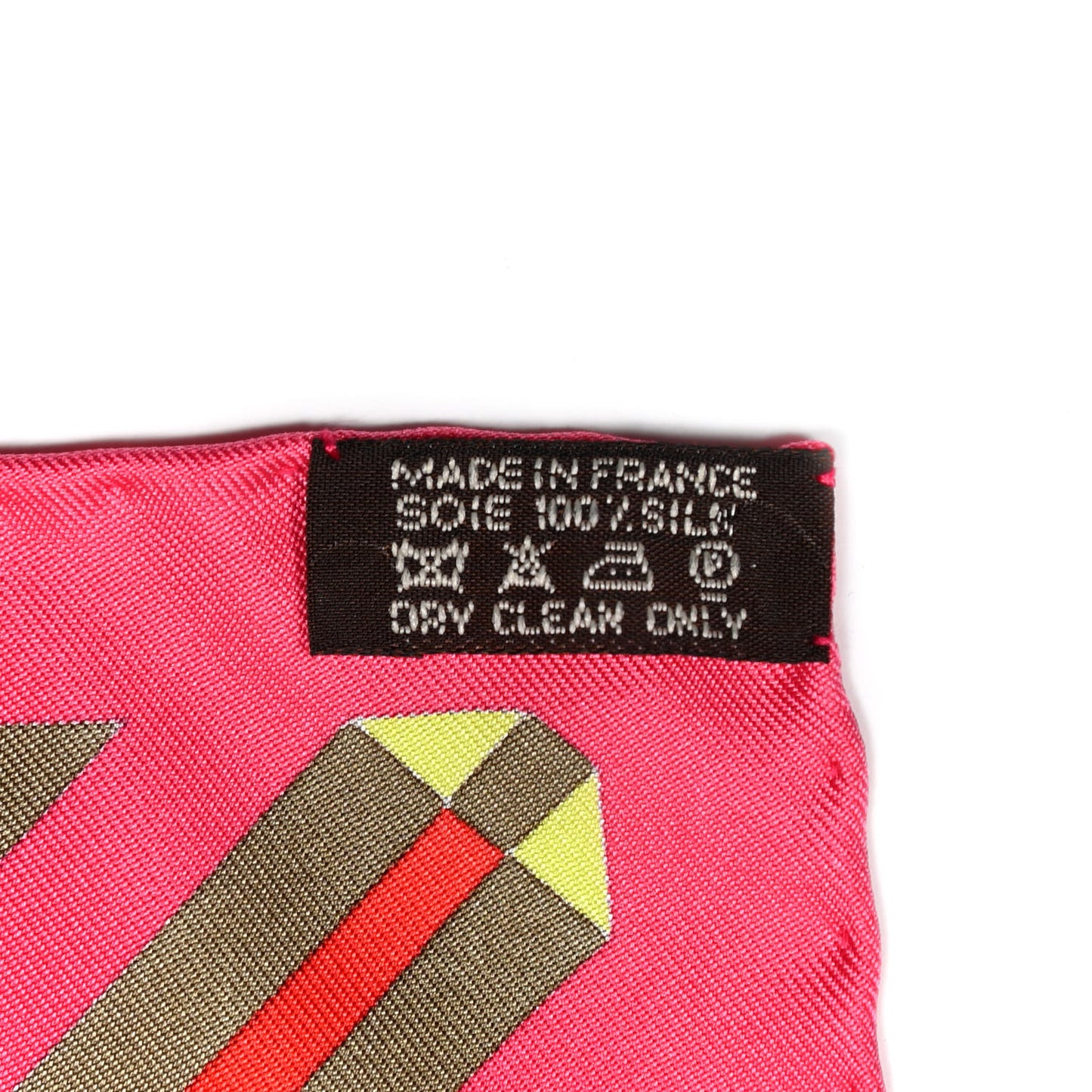 Silk Les Trophees Scarf 90 Rose Vif Rouge Turquoise