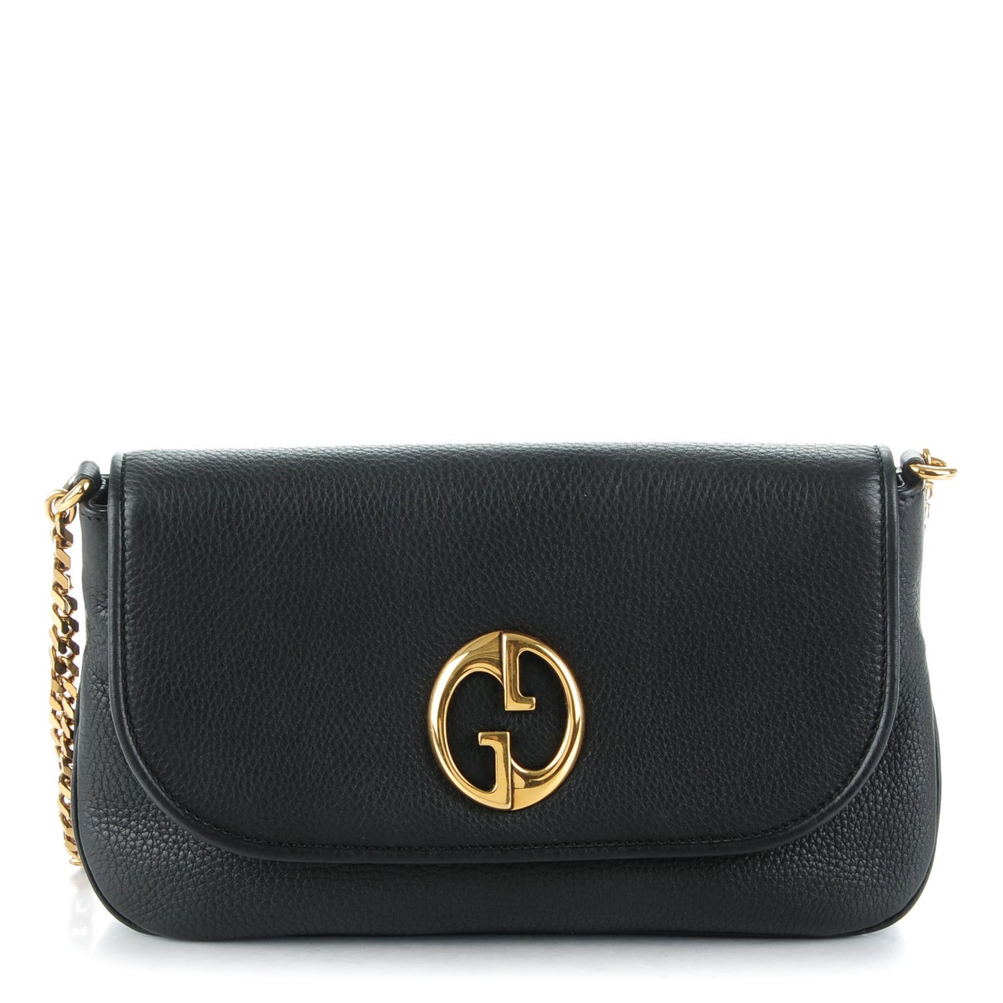 Calfskin Medium 1973 Chain Shoulder Bag Black