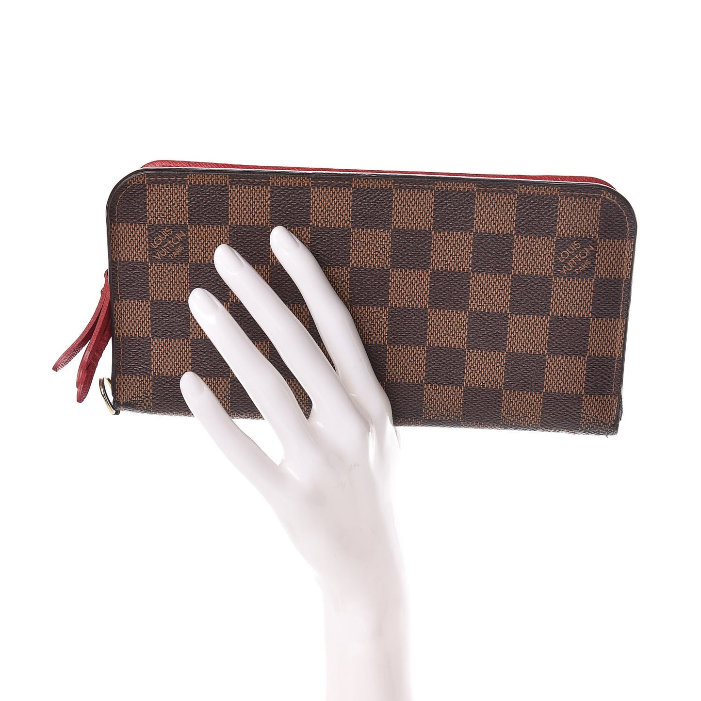 Damier Ebene Insolite Wallet Red