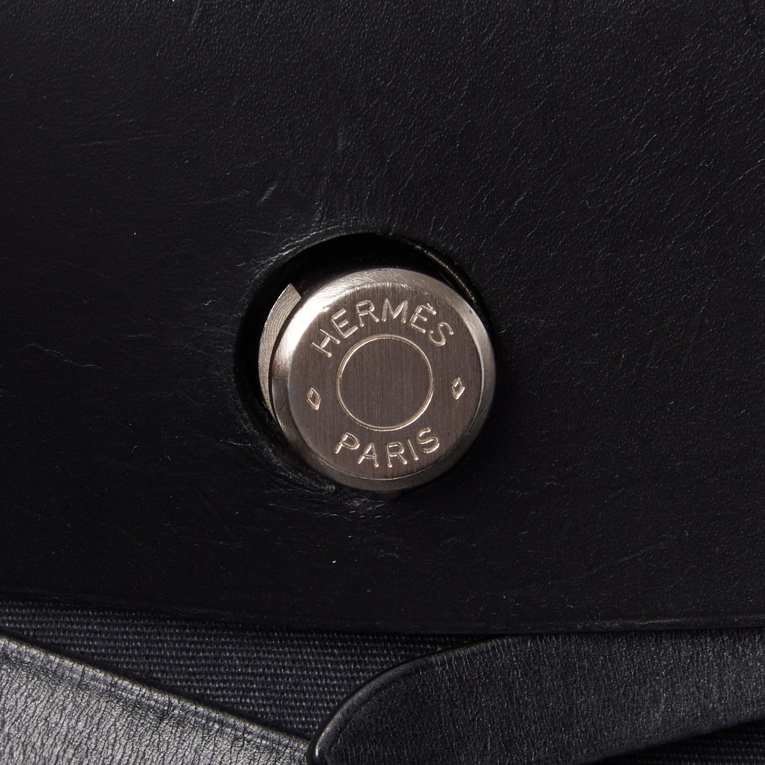 Hermes Toile Vache Calfskin Herbag 39 MM Black 11 of 11