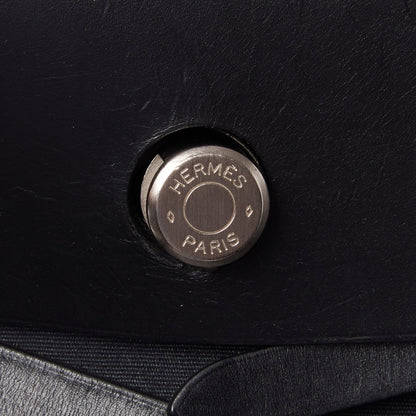 Hermes Toile Vache Calfskin Herbag 39 MM Black 11 of 11