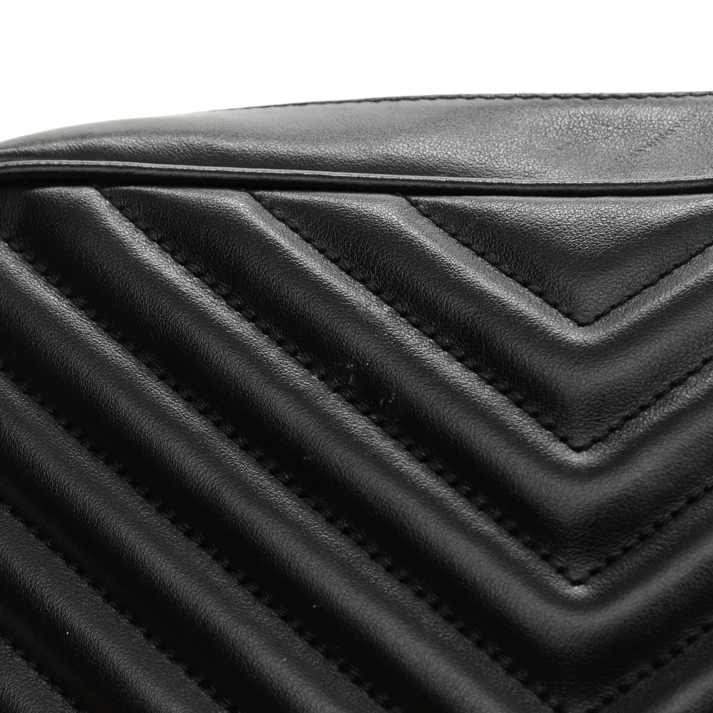 Calfskin Matelasse Monogram Lou Camera Bag Black