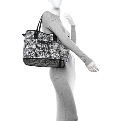 MCM Visetos Medium Liz Reversible Shopper Tote Black 2 of 18