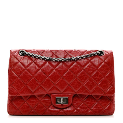 Chanel Aged Calfskin Quilted 2.55 Reissue 226 Flap Red 1 of 9