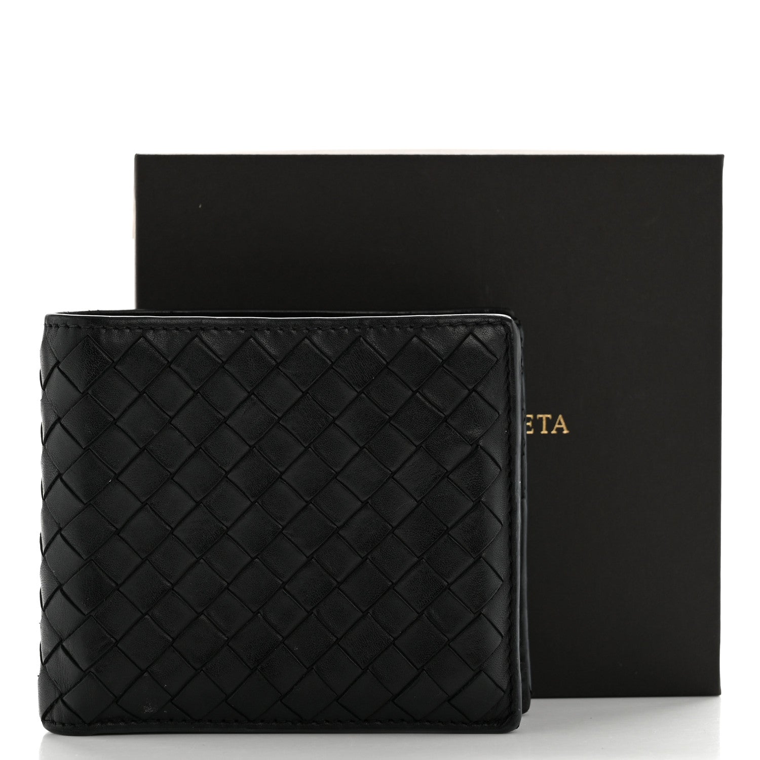 Bottega Veneta Nappa Intrecciato Bi-Fold Wallet Black 12 of 12