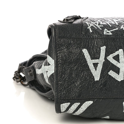 Balenciaga Agneau Arena Graffiti All Over Classic Hardware City Gris Fossile White 8 of 10