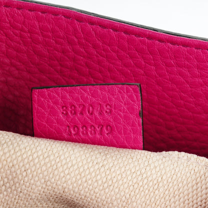 Gucci Cellarius Calfskin Small Soho Chain Shoulder Bag Bright Bouganville 7 of 7