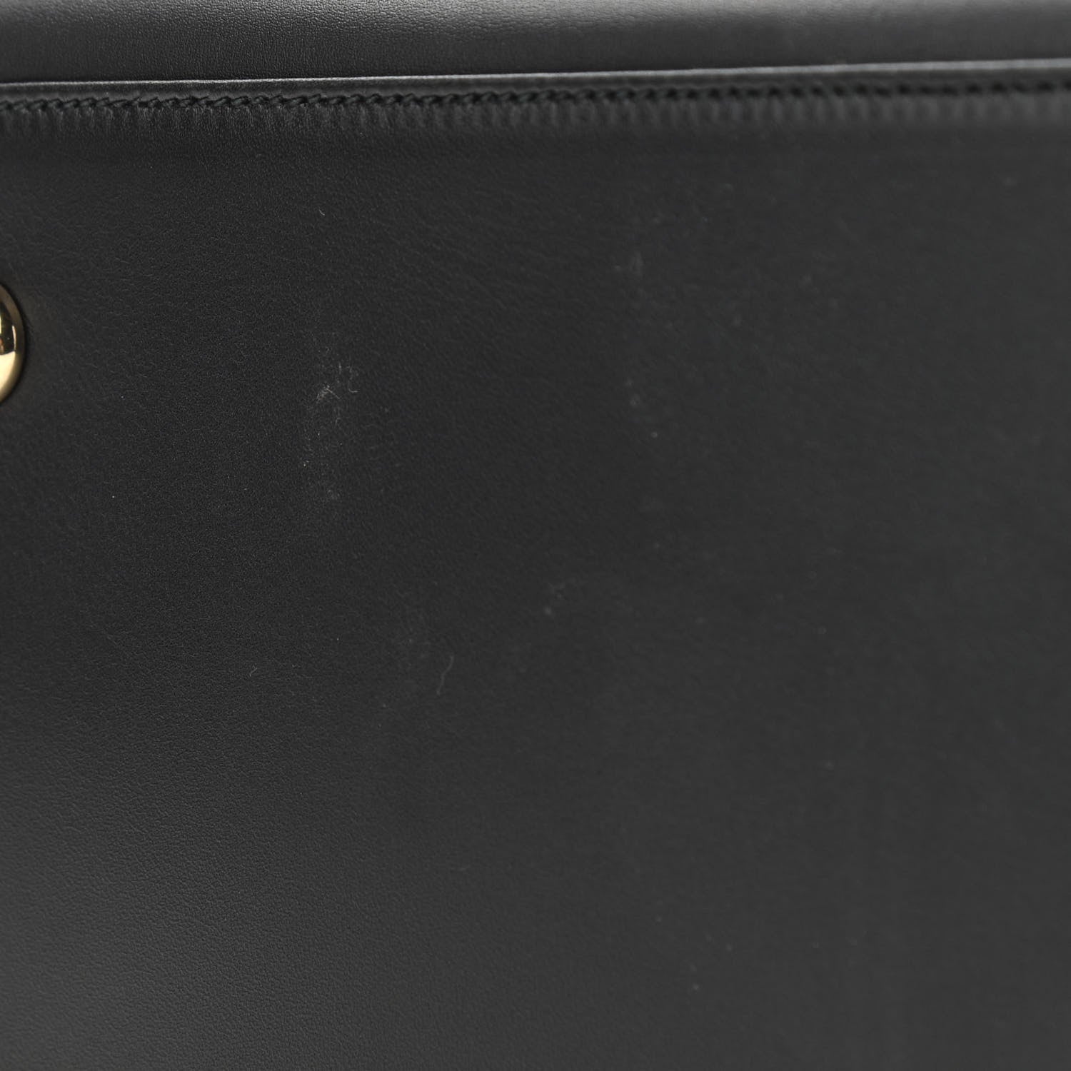 Salvatore Ferragamo Calfskin Fiamma Bag Black 10 of 10