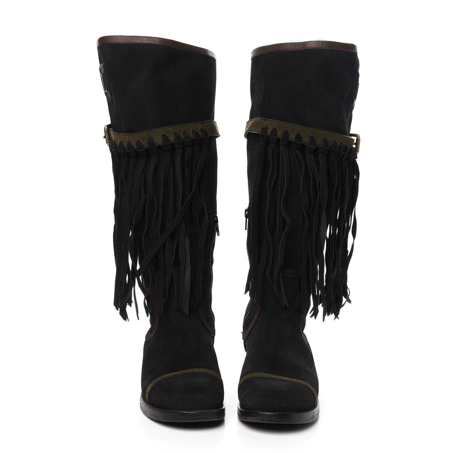 Louis Vuitton Suede Dakota High Boots 41 Black 2 of 7