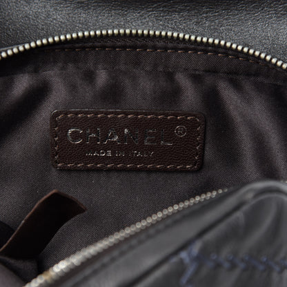 Chanel Metallic Lambskin Stitched New Mini Flap Grey 9 of 12