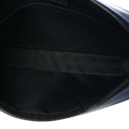 Louis Vuitton Calfskin Monogram Shadow Duo Messenger Navy Blue 5 of 8
