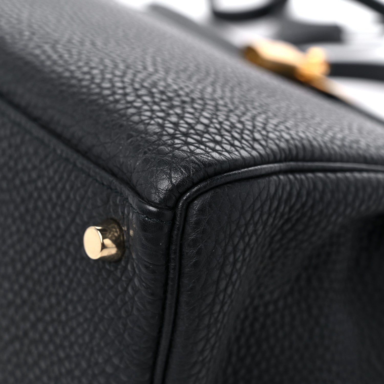 Hermes Taurillon Clemence Kelly Retourne 32 Black 9 of 14