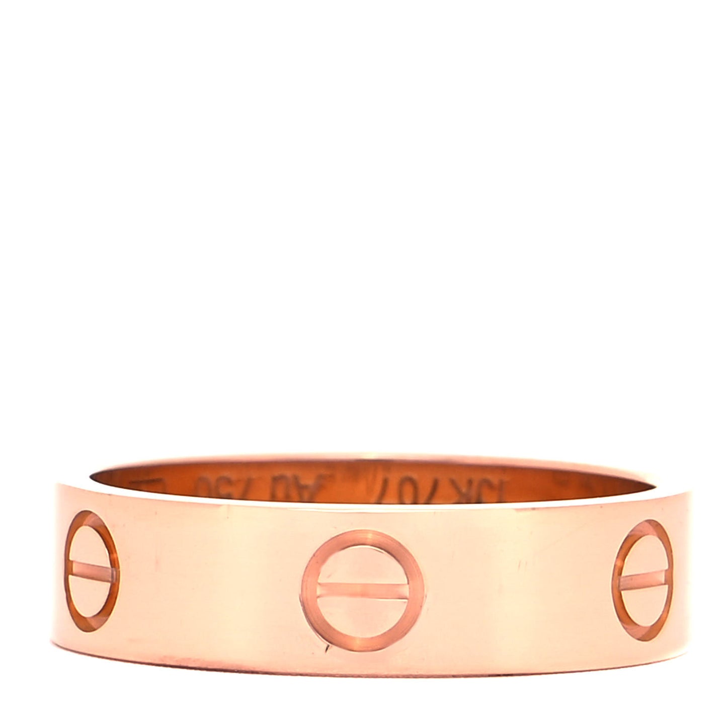 18K Pink Gold 5.5mm LOVE Ring 58 8.25