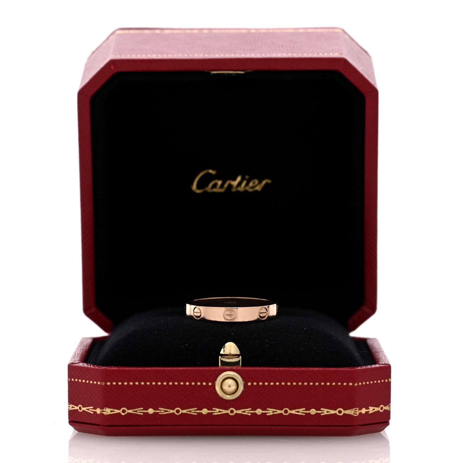 Cartier 18K Pink Gold 3.5mm LOVE Wedding Band Ring 63 10.25 5 of 5