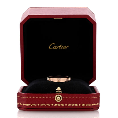 Cartier 18K Pink Gold 3.5mm LOVE Wedding Band Ring 63 10.25 5 of 5