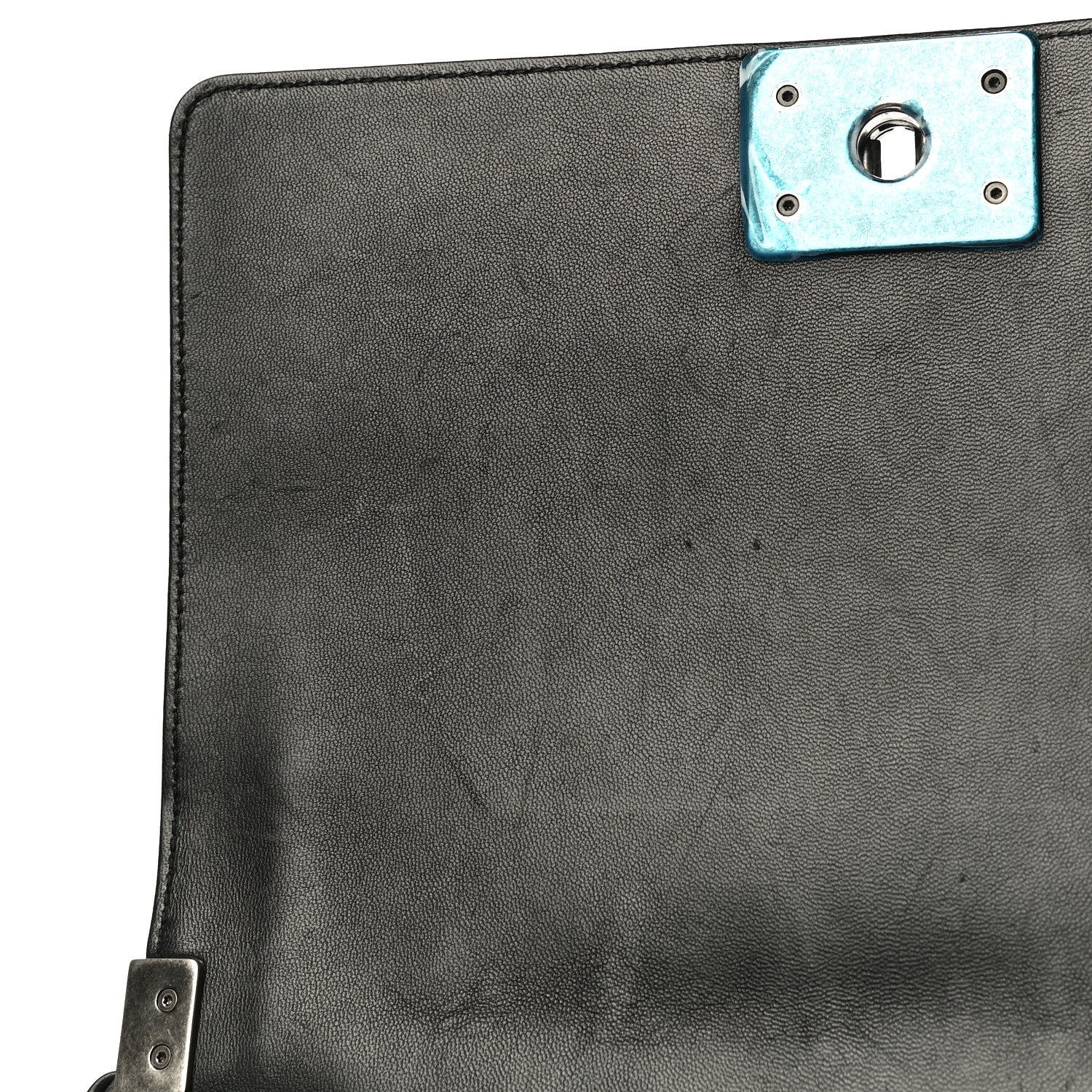 Chanel Lambskin Quilted Medium Boy Flap Black 13 of 15