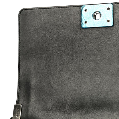 Chanel Lambskin Quilted Medium Boy Flap Black 13 of 15