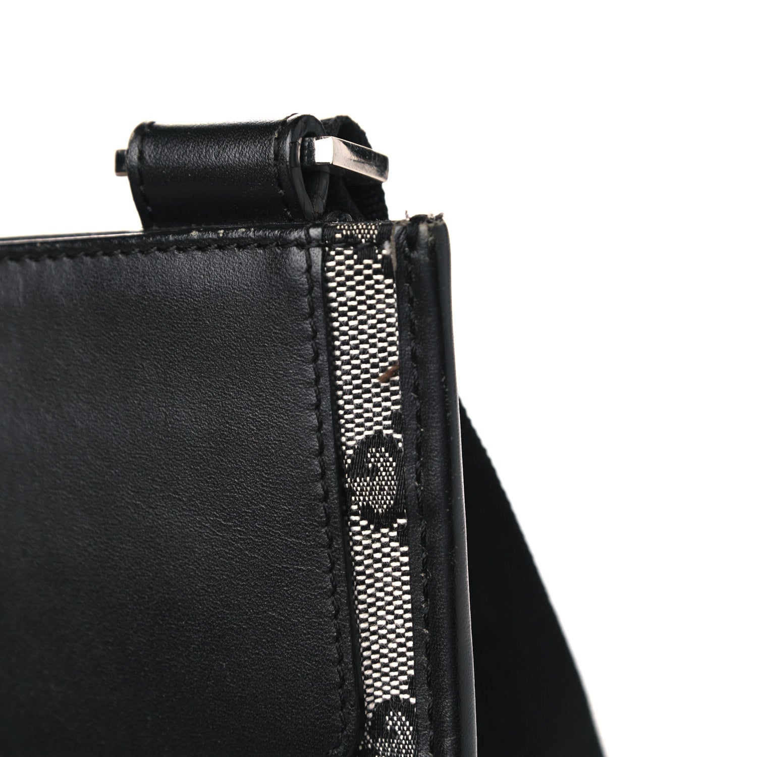 Gucci GG Monogram Messenger Crossbody Bag Black 10 of 11