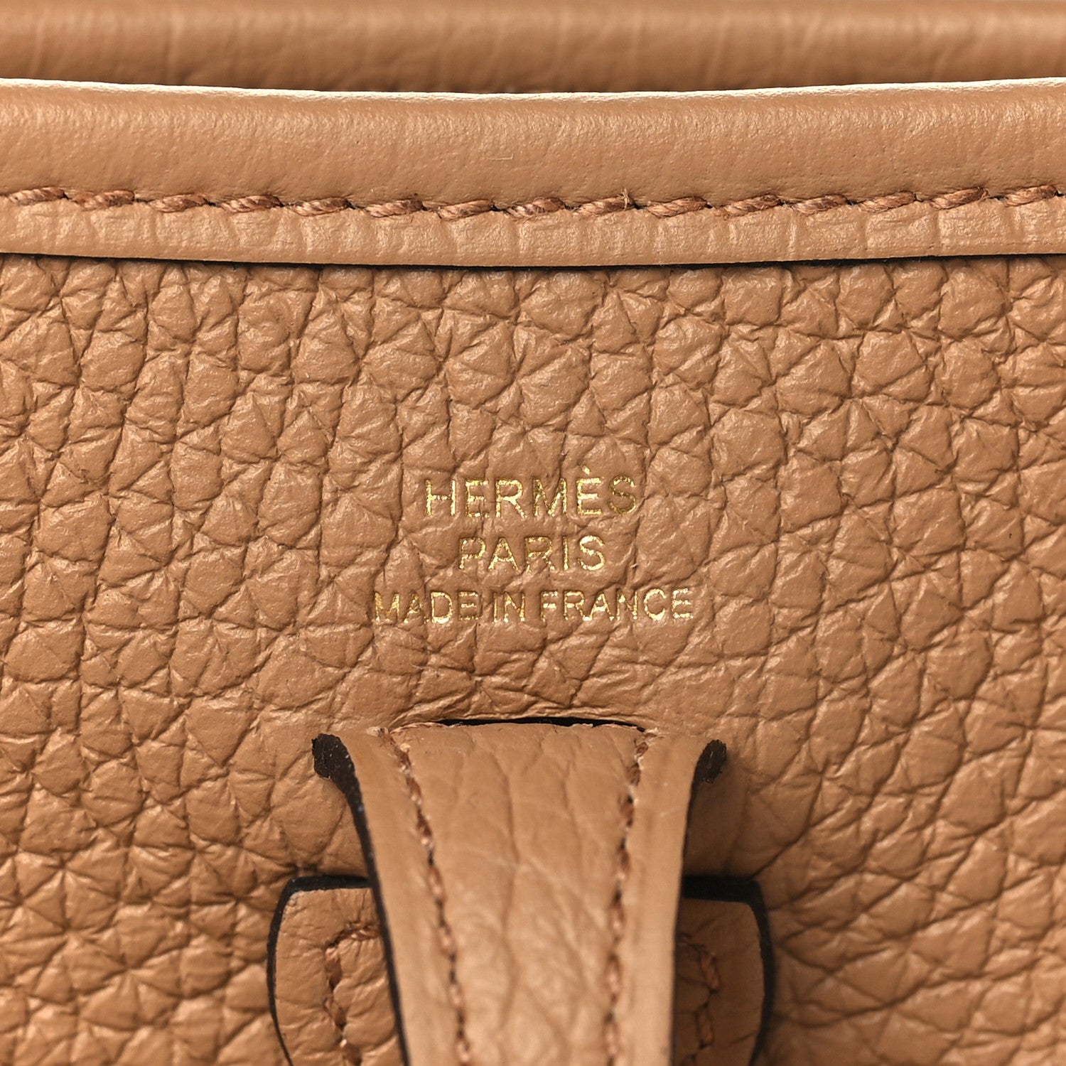 Hermes Taurillon Clemence Amazone Evelyne TPM Chai 6 of 9