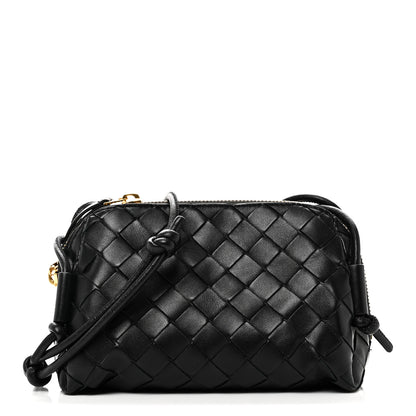 Bottega Veneta Calfskin Intrecciato Small Loop Top Handle Black 1 of 9