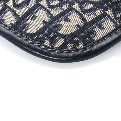 Christian Dior Oblique Fold Over Clutch Blue 10 of 11