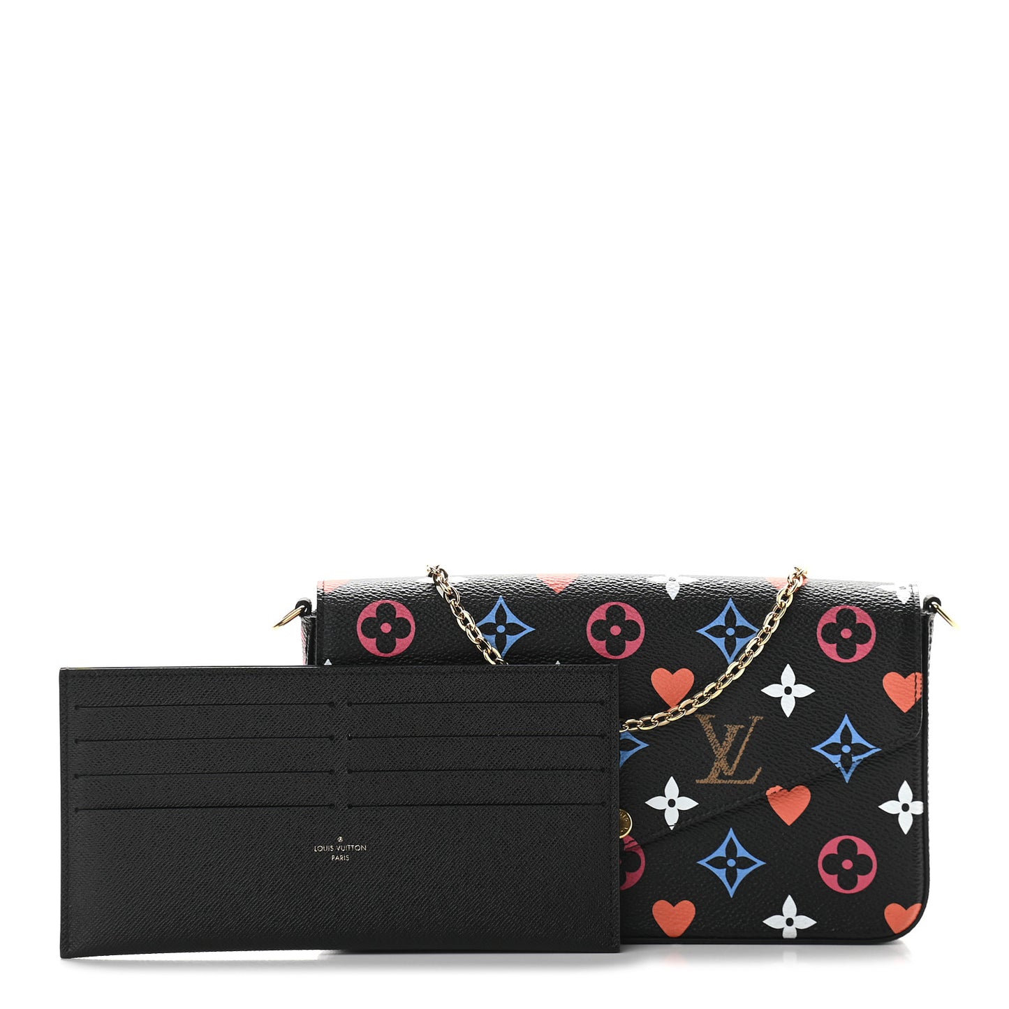 Game On Felicie Chain Wallet Black
