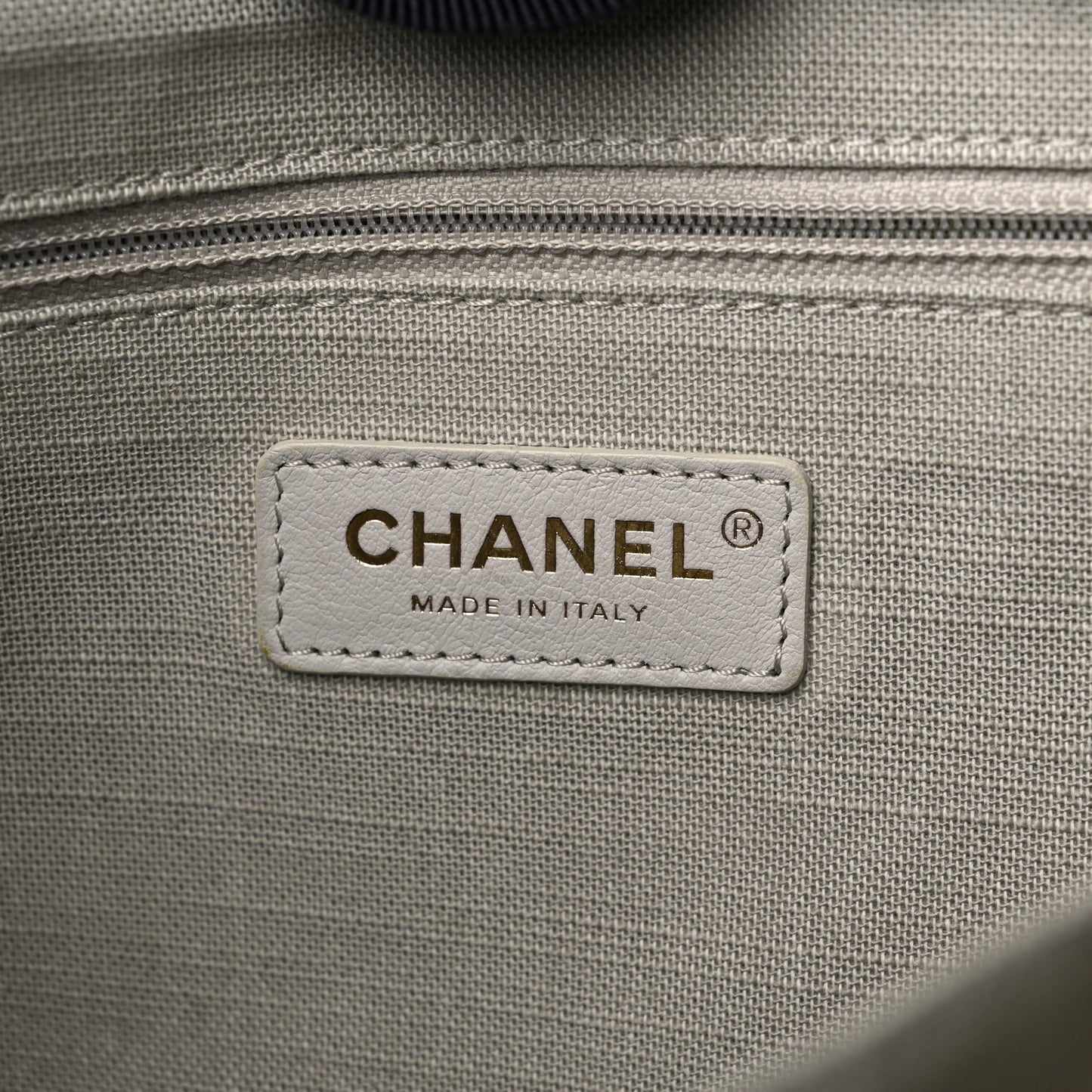 Mixed Fibers Small Deauville Tote Navy Blue