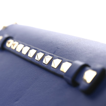 Valentino Garavani Nappa Rockstud Wristlet Clutch Blue 12 of 12