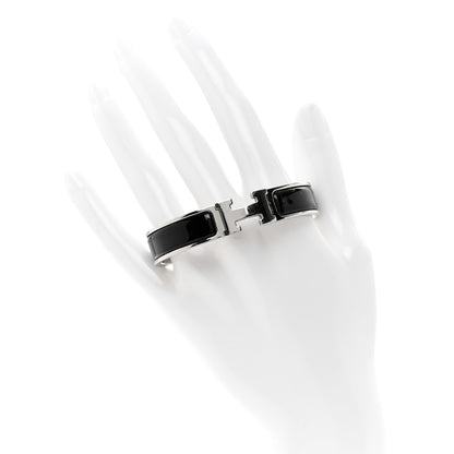 Hermes Enamel Narrow Clic Clac H Bracelet PM Black 2 of 4