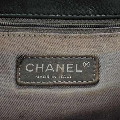 Chanel Iridescent Calfskin Glint Accordion Flap Black 6 of 8
