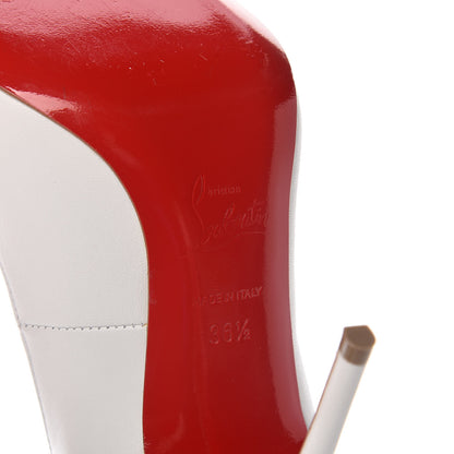 Christian Louboutin Kid Studded Door Knock 100 Pumps 36.5 White 6 of 7