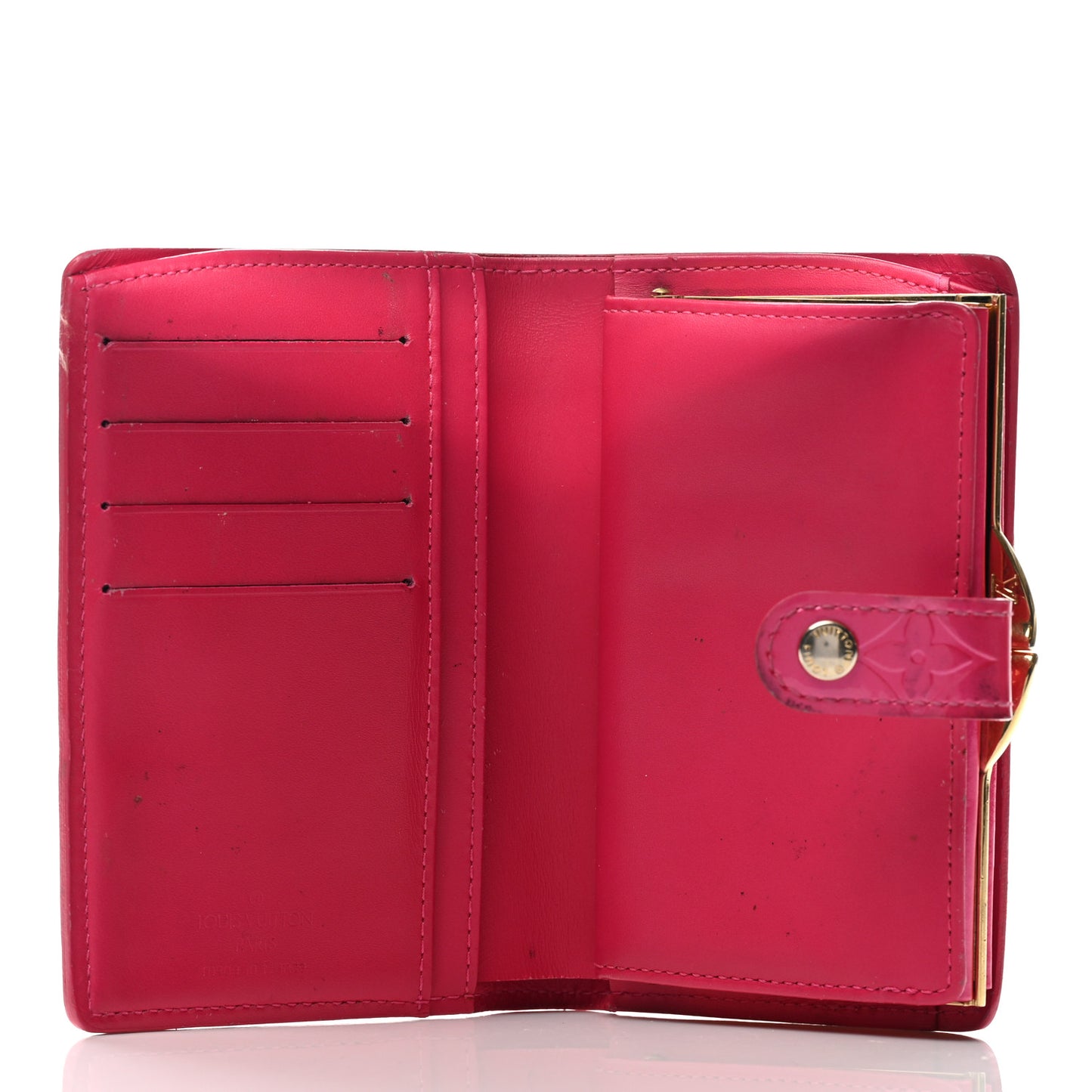 Vernis French Purse Wallet Fuchsia