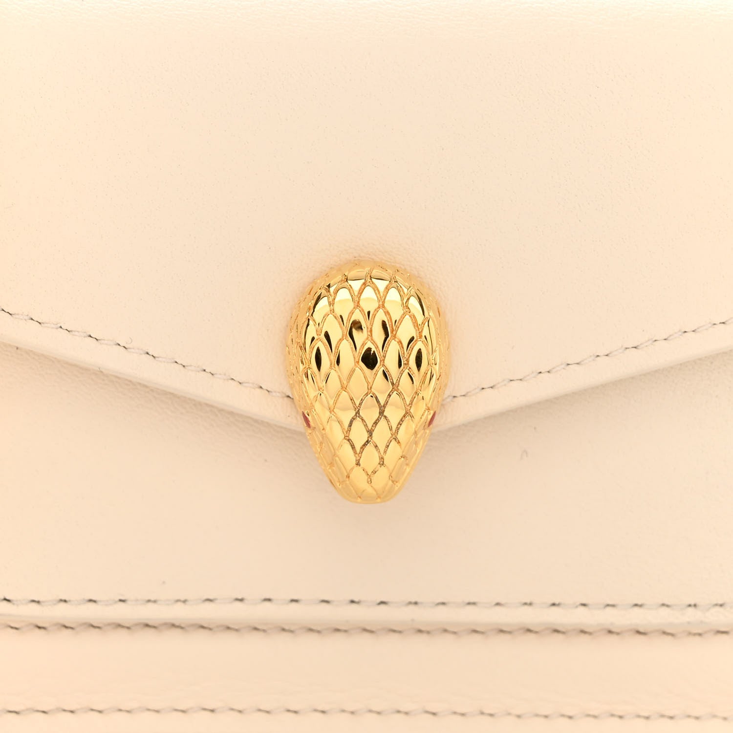 Bulgari Calfskin Serpenti Forever Micro Bag Ivory 7 of 10