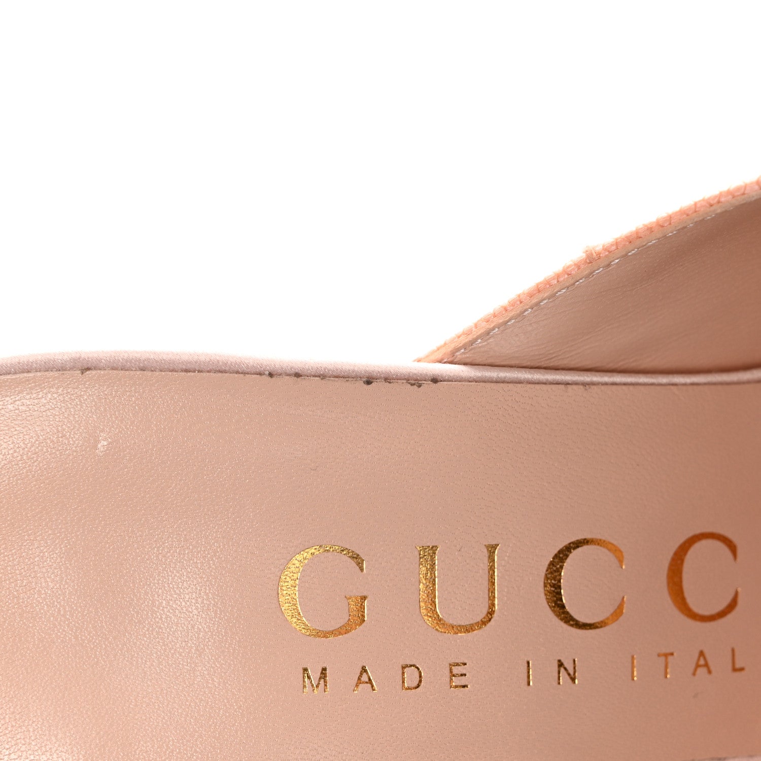 Gucci Satin Lace Rose Flower Shawana High Heel Slide Sandals 36.5 Spring Rose Pale Rose 8 of 12