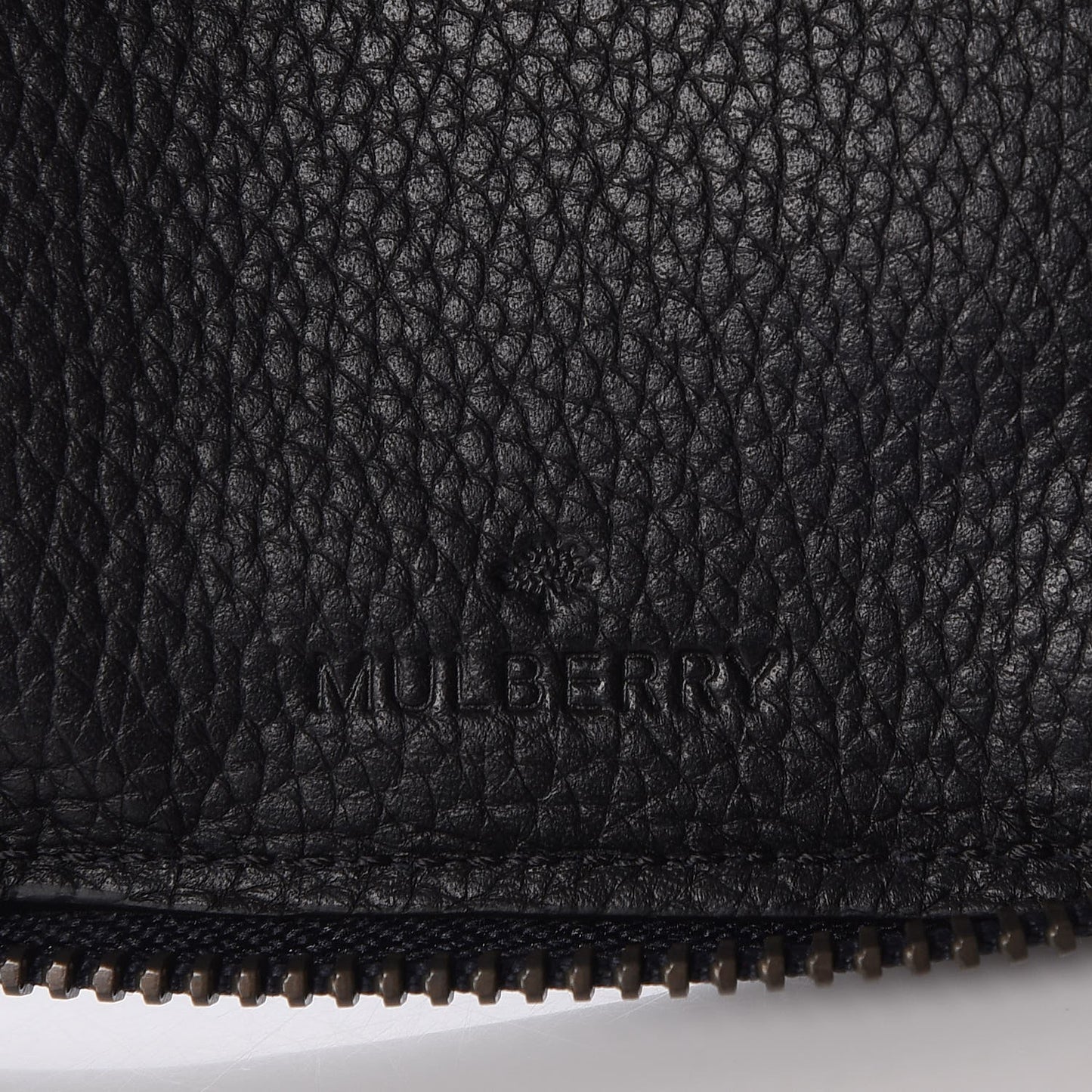 Silky Calf Zip Around Coat Wallet Midnight Black