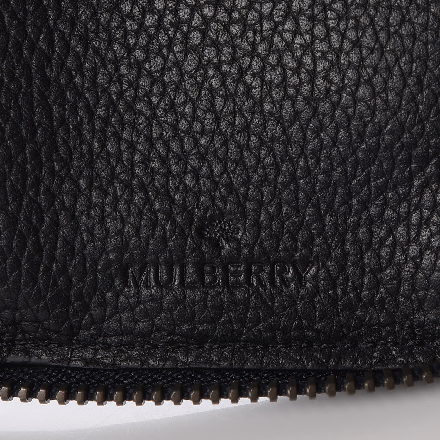 Mulberry Silky Calf Zip Around Coat Wallet Midnight Black 6 of 9