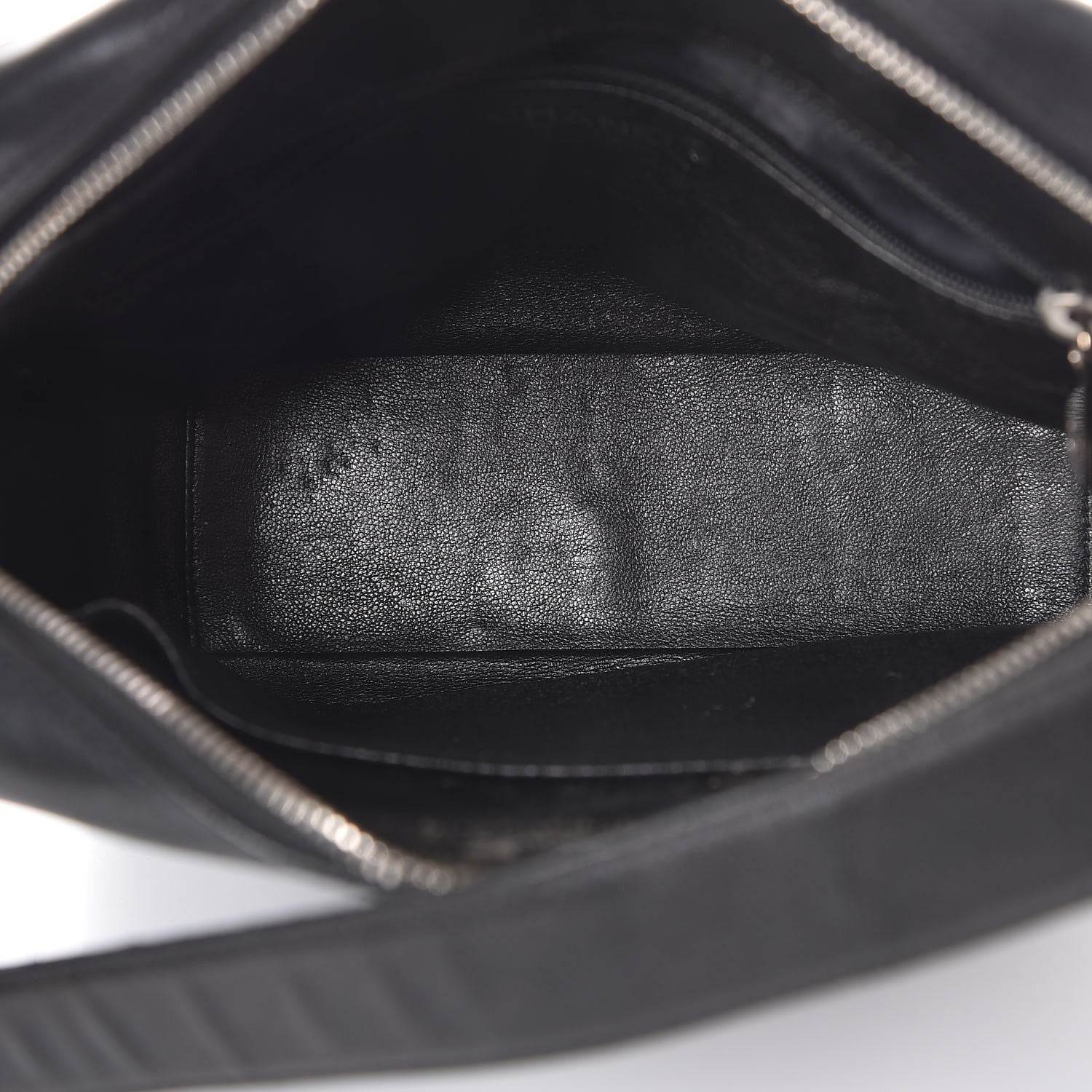 Chanel Lambskin Diamond Stitched Camera Case Black 5 of 12
