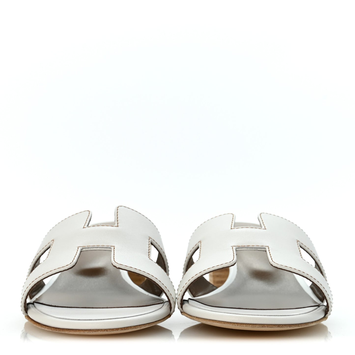 Calfskin Oasis Sandals 37 White