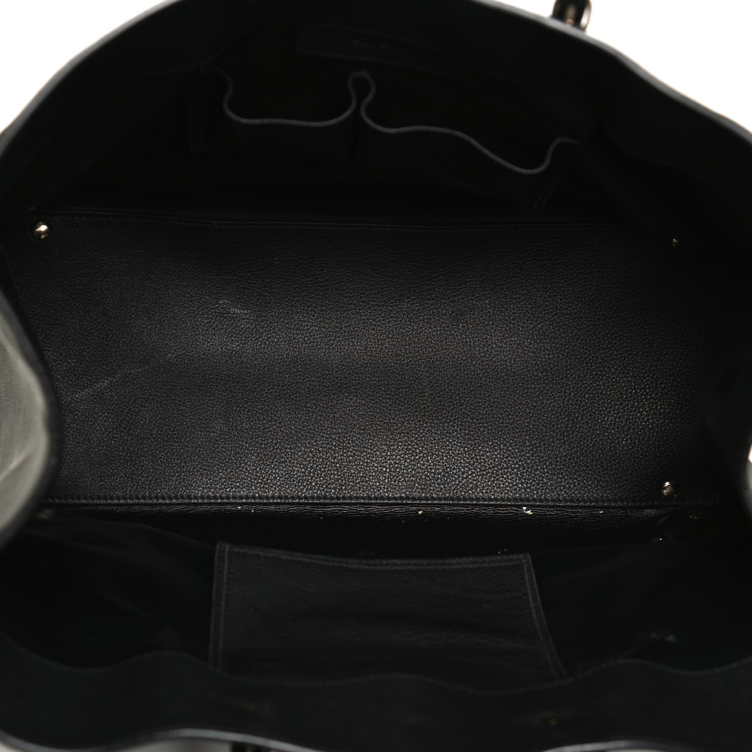 Balenciaga Grained Calfskin Silver Metallic Edge Hardware Papier A4 Tote Black 7 of 11