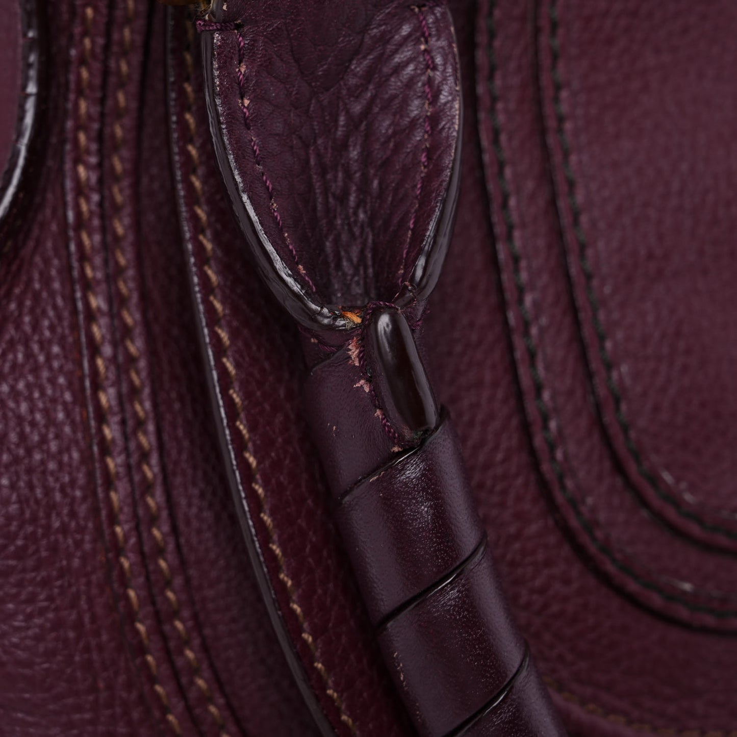 Calfskin Medium Marcie Satchel Dark Velvet