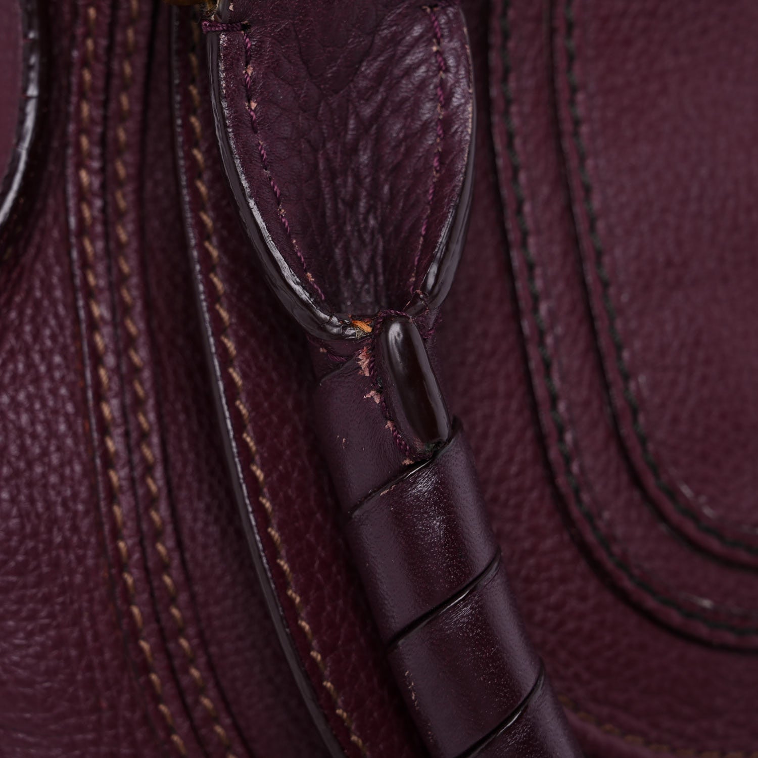 Chloe Calfskin Medium Marcie Satchel Dark Velvet 19 of 21