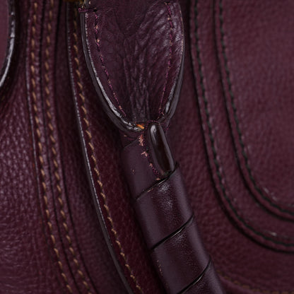 Chloe Calfskin Medium Marcie Satchel Dark Velvet 19 of 21