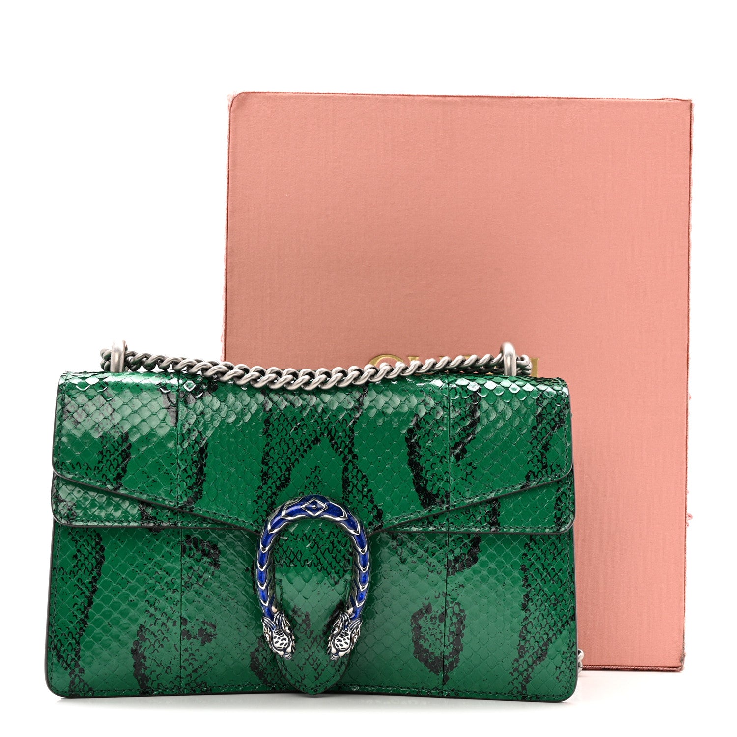 Gucci Snakeskin Small Dionysus Shoulder Bag Green 1825262