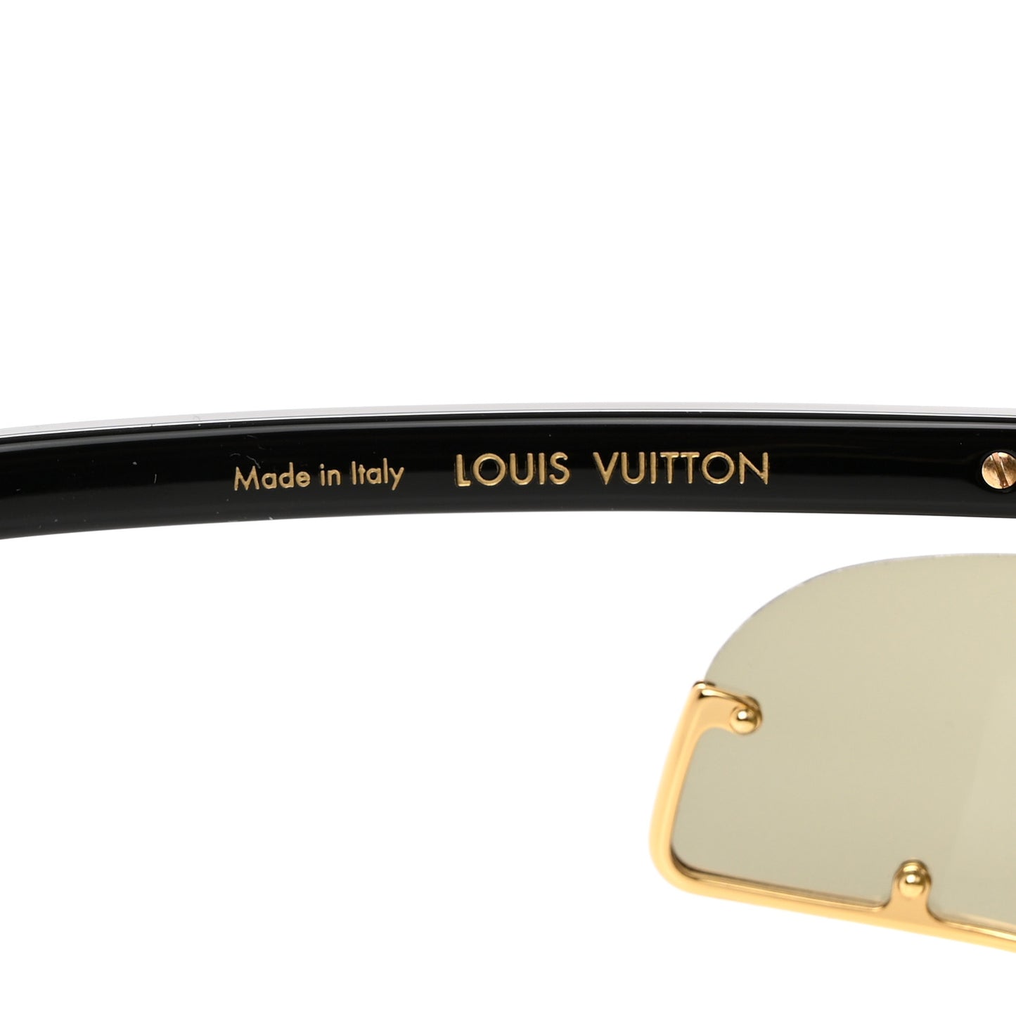 LOUIS VUITTON Metal LV Infinity Sunglasses Z1158U Gold Black