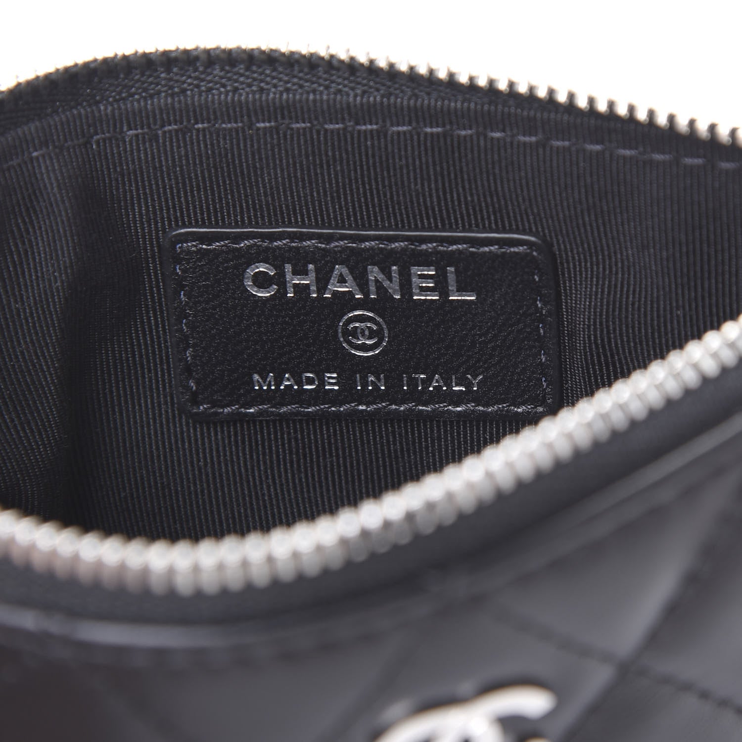 Chanel Lambskin Quilted Small Cosmo Cosmetic Case Black 8 of 10