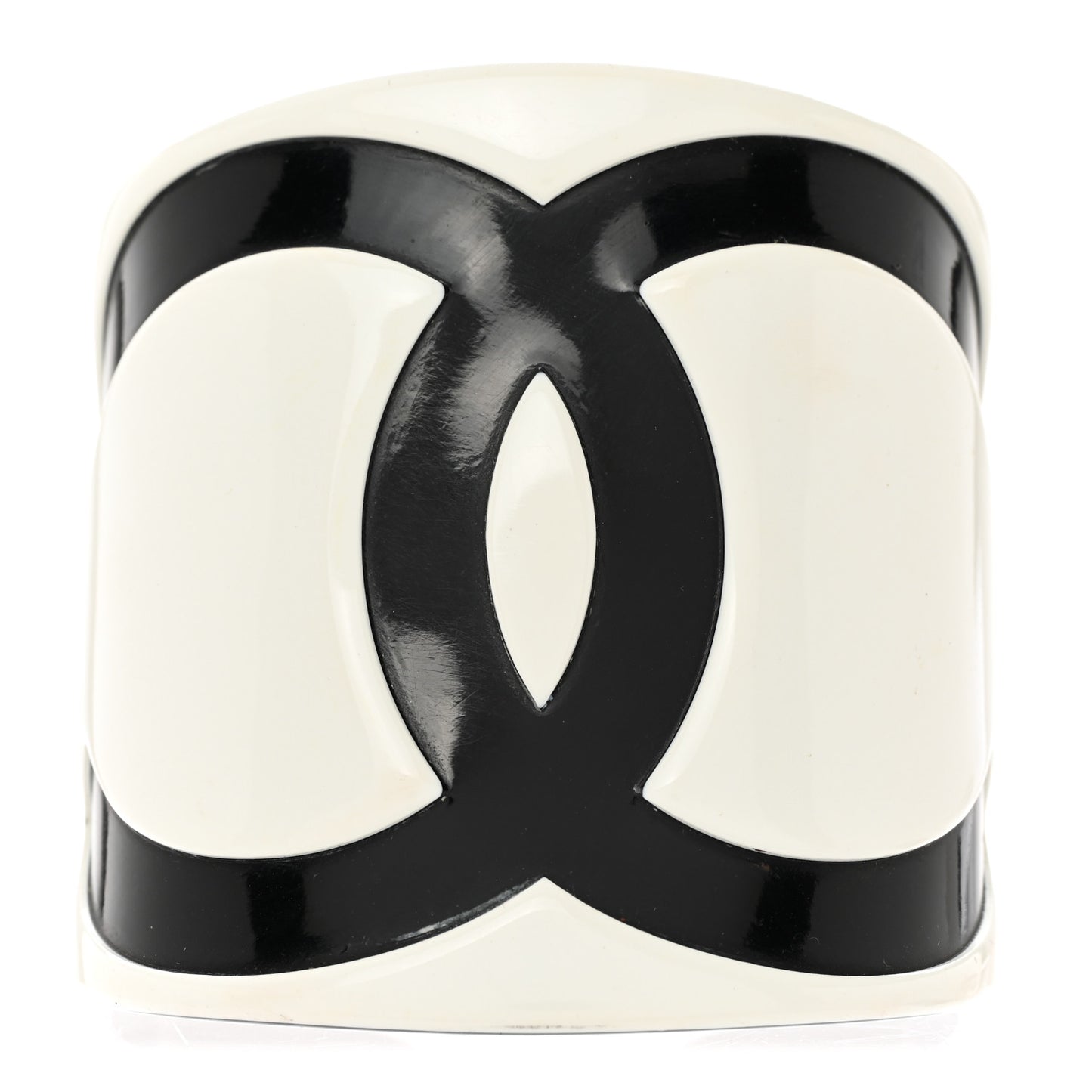 Resin CC Wide Cuff Black White